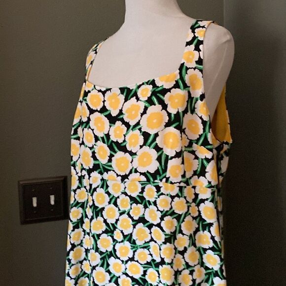 90's Shift Yellow Poppy Mini Dress Sun DVF for Target Diane von Furstenberg NWT - Picture 5 of 16